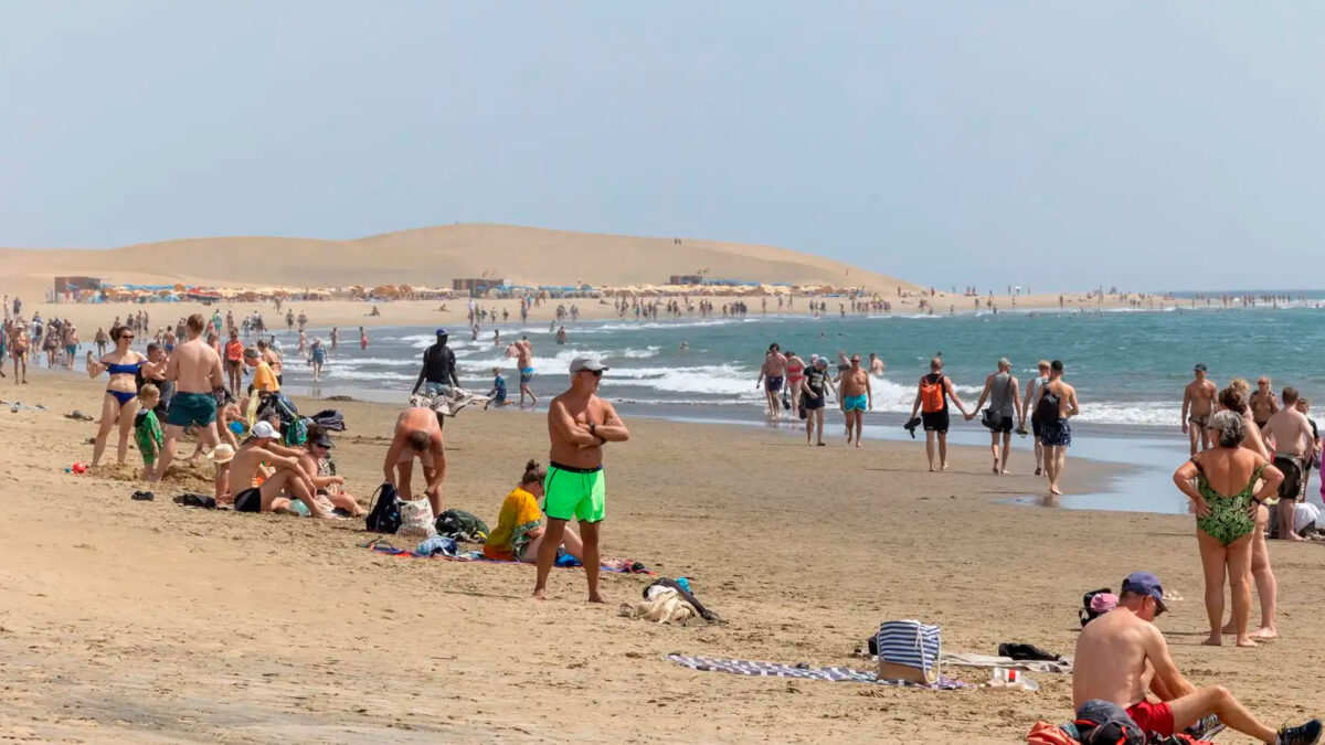 Una playa en las Islas Canarias.