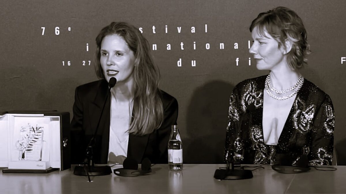 Sandra Hüller y Justine Triet