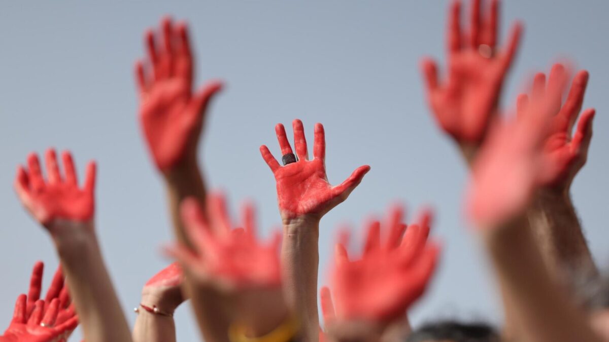 Familiares de los rehenes secuestrados en Gaza