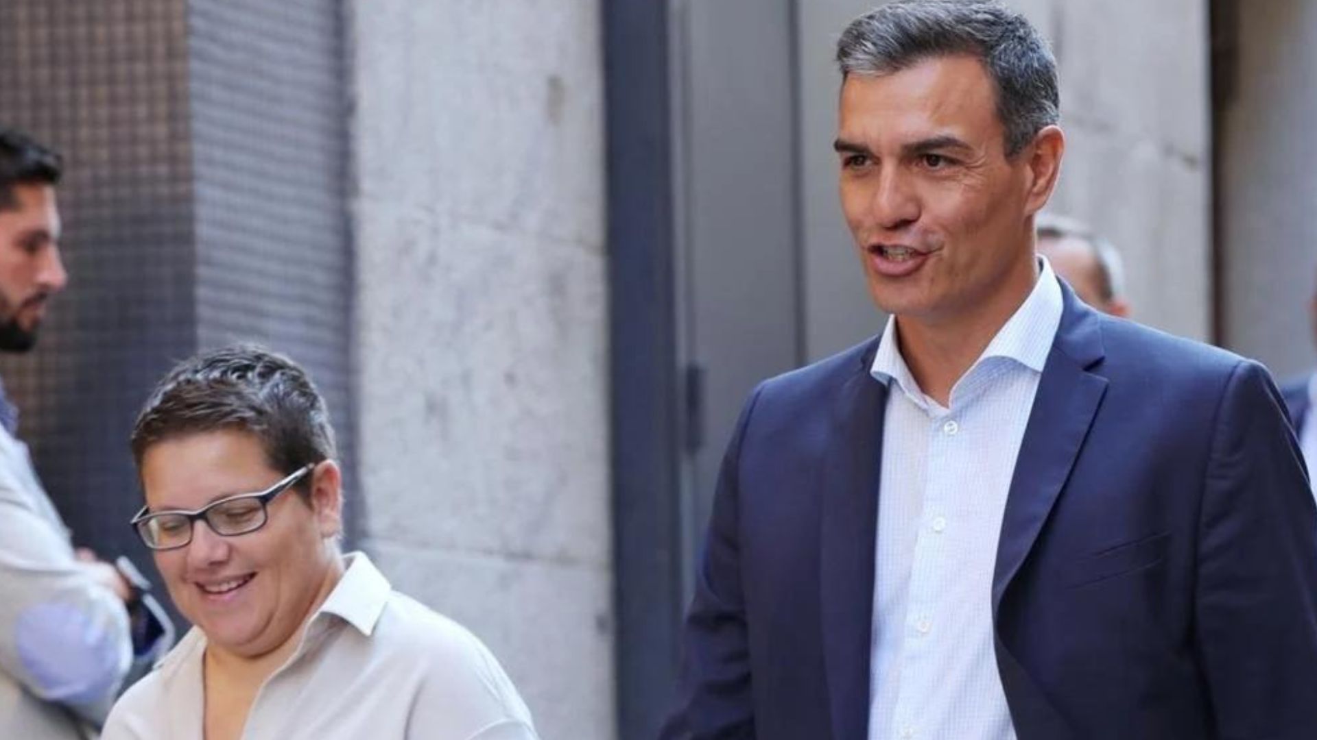 Isabel García, junto con Pedro Sánchez en 2019.