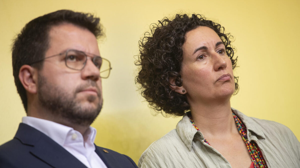 Marta Rovira y Pere Aragonés.