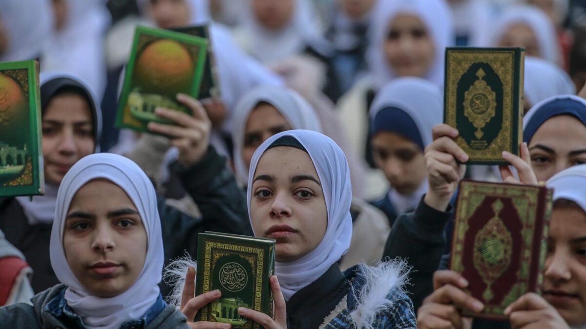 Estudiantes palestinas