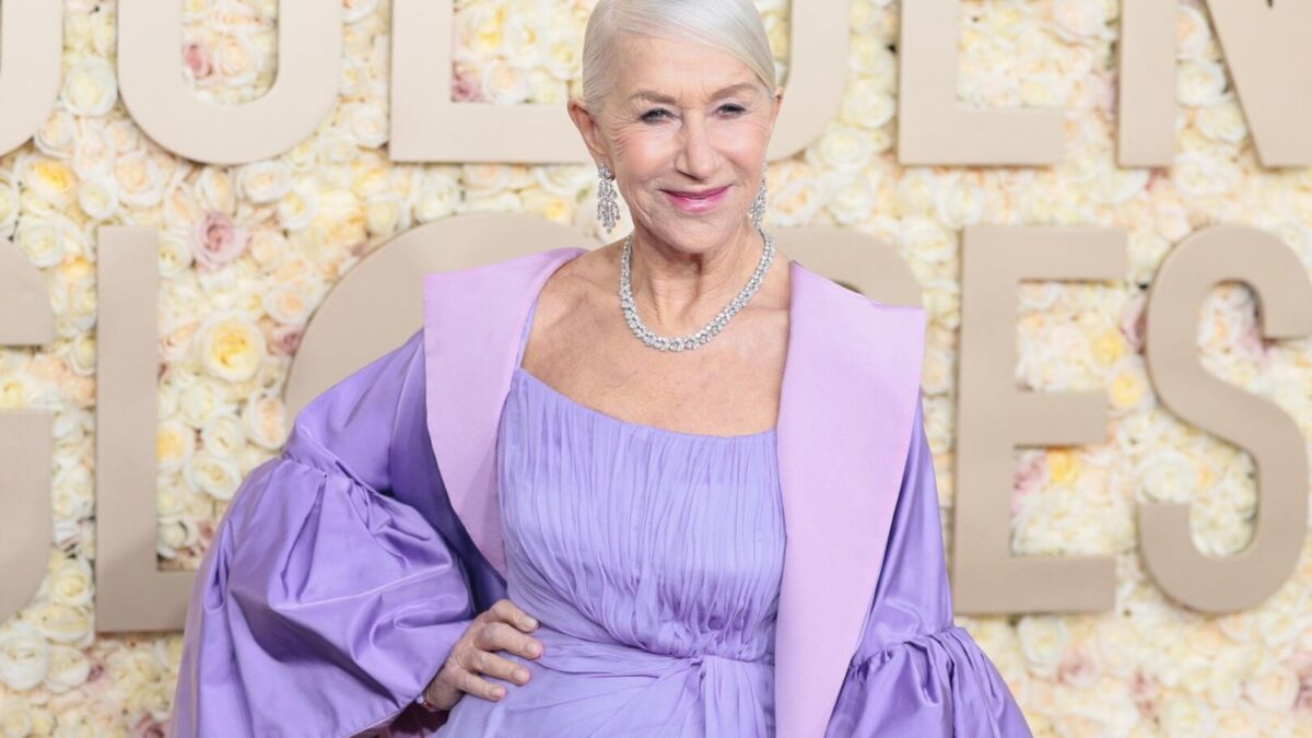 Helen Mirren en la 81ª ceremonia anual de los Premios Globo de Oro