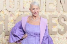 Helen Mirren en la 81ª ceremonia anual de los Premios Globo de Oro