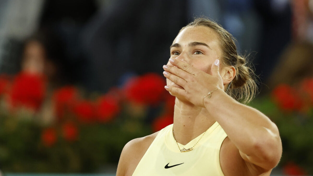 La tenista bielorrusa Aryna Sabalenka
