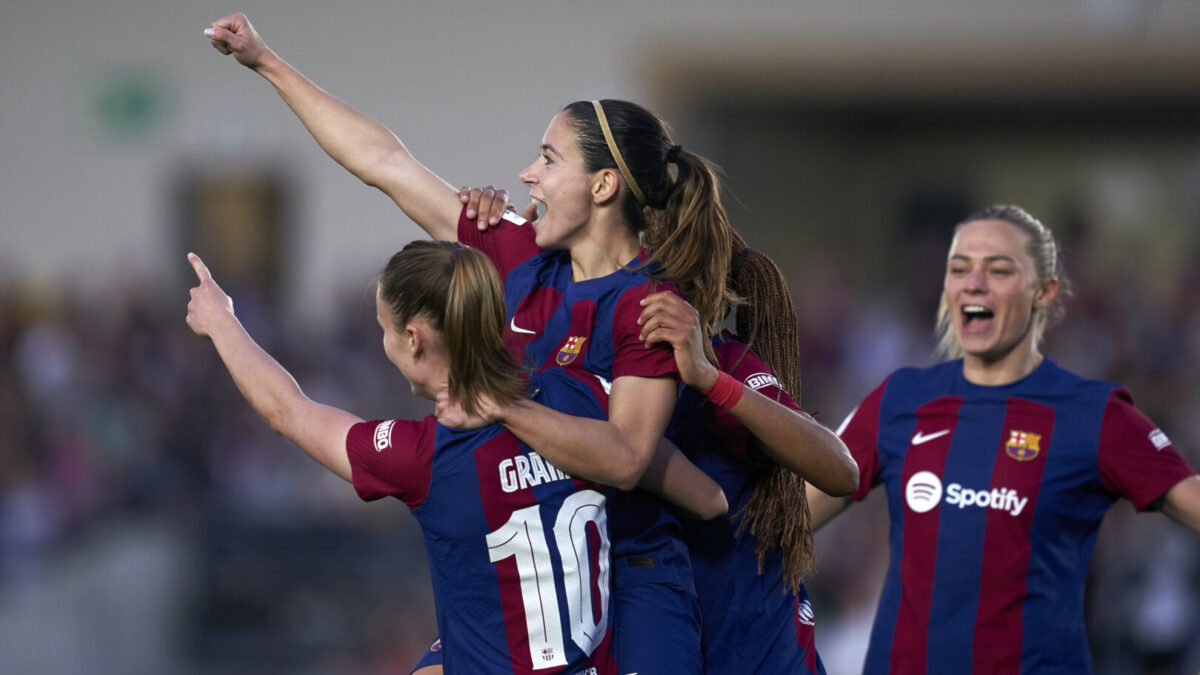 Las jugadoras del Barça se proclaman campeonas de Liga