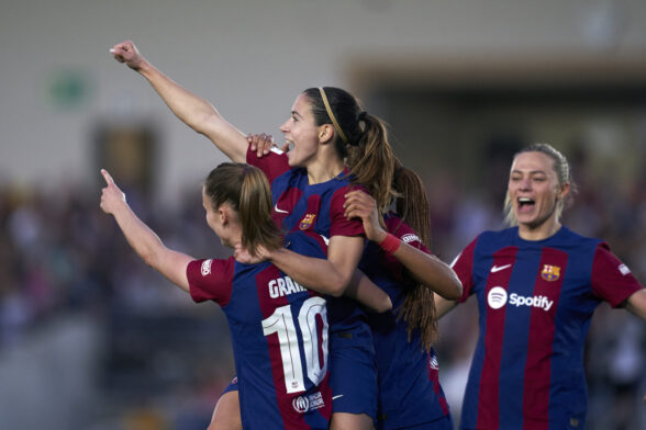 Las jugadoras del Barça se proclaman campeonas de Liga