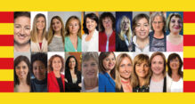Las diputadas electas tras los comicios catalanes.