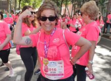 Rosa Hernán en la edición pasada de la Carrera de la Mujer en Madrid
