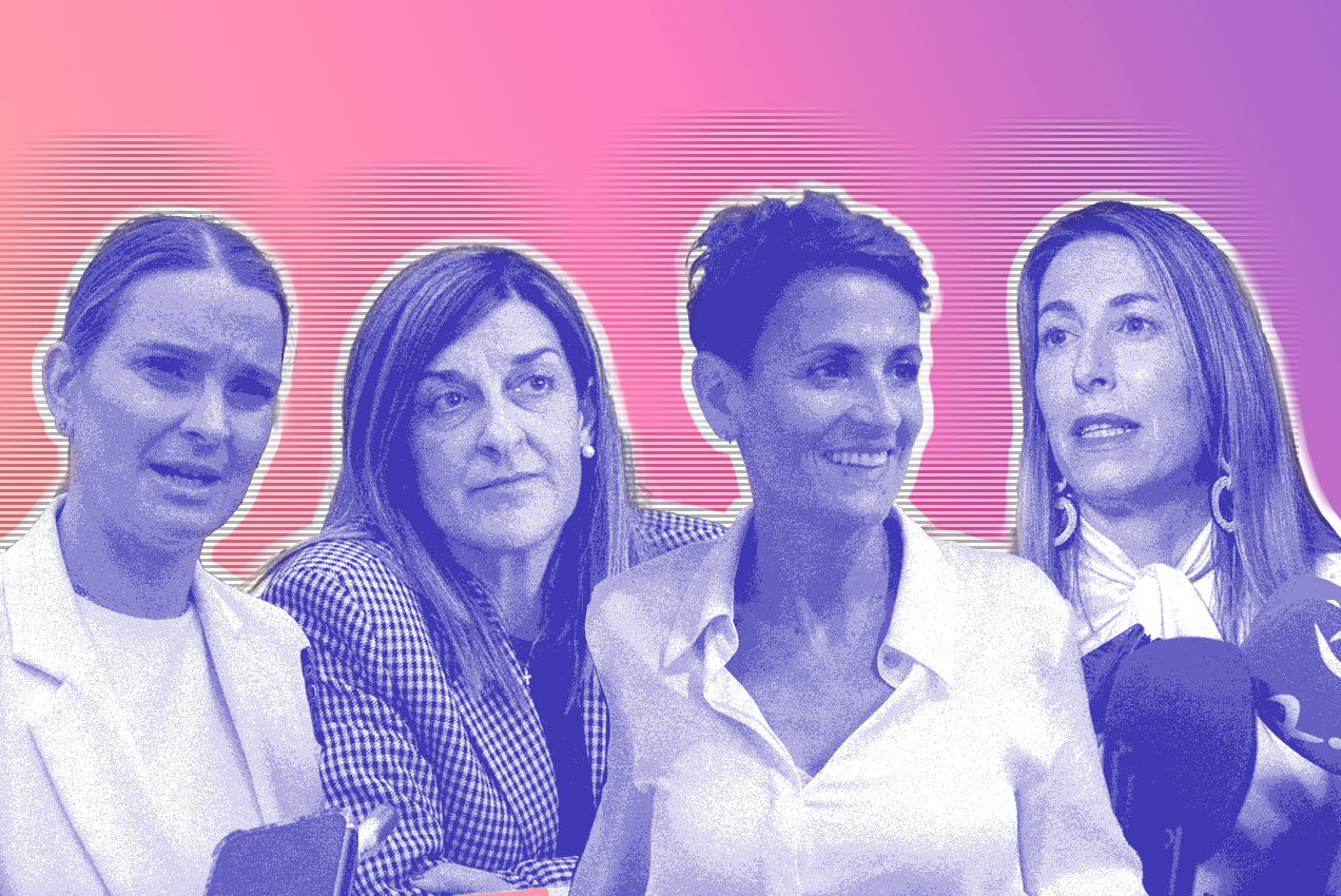 De izquierda a derecha, Marga Prohens, María José Sáenz de Buruaga, María Chicite y María Guardiola.