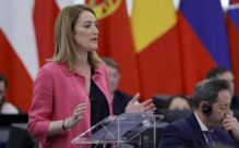La Presidenta del Parlamento Europeo, Roberta Metsola.