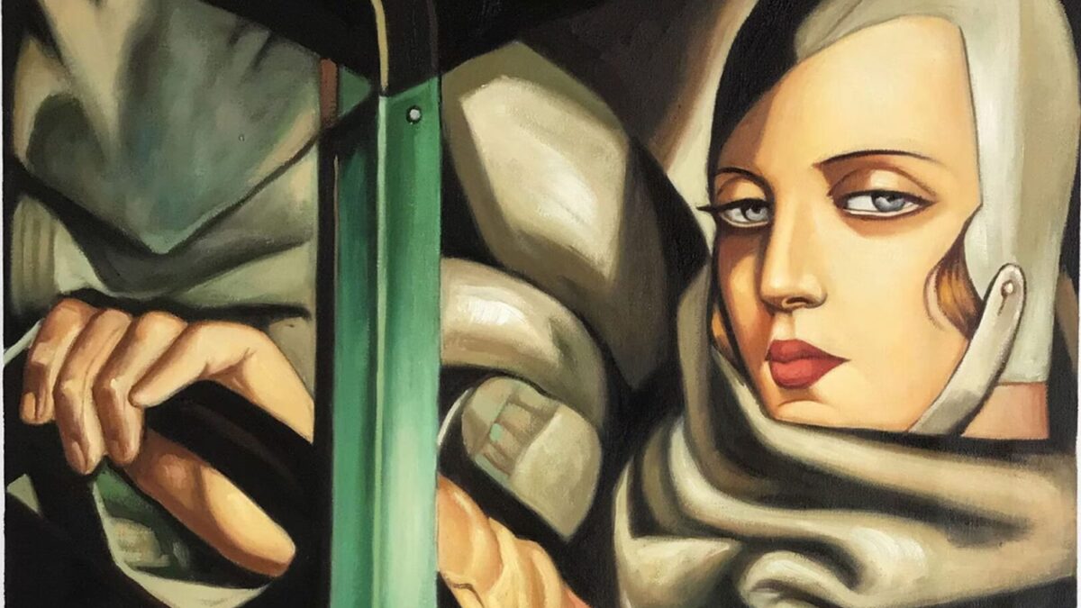 'Autorretrato en un bugatti verde', de Tamara de Lempicka