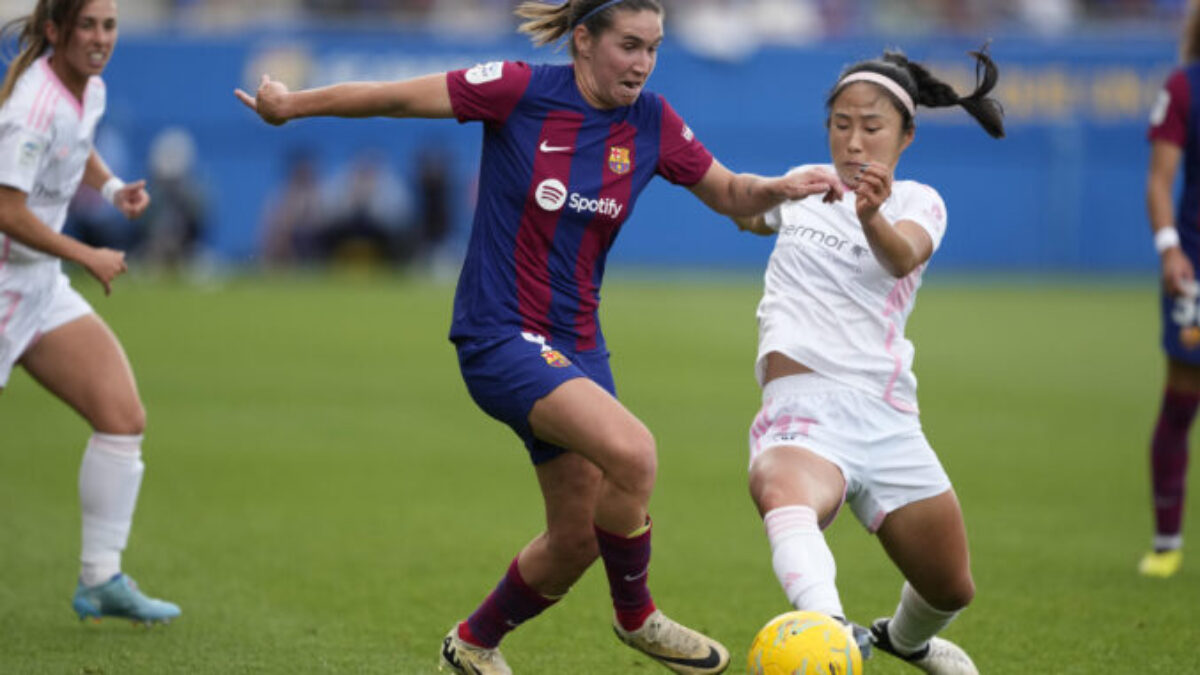 Mariona Caldentey durante un partido esta temporada. Alejandro García EFE