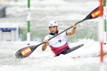 Maialen Chourraut, triple se ha clasificado este sábado para las semifinales de K1 de piragüismo eslalon de los Juegos de París 2024. EFE/Real Federación Española de Piragüismo/Rafael Aparicio
