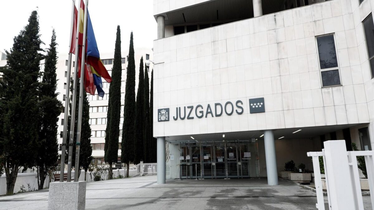 Vista del exterior de los Juzgados de Plaza Castilla.