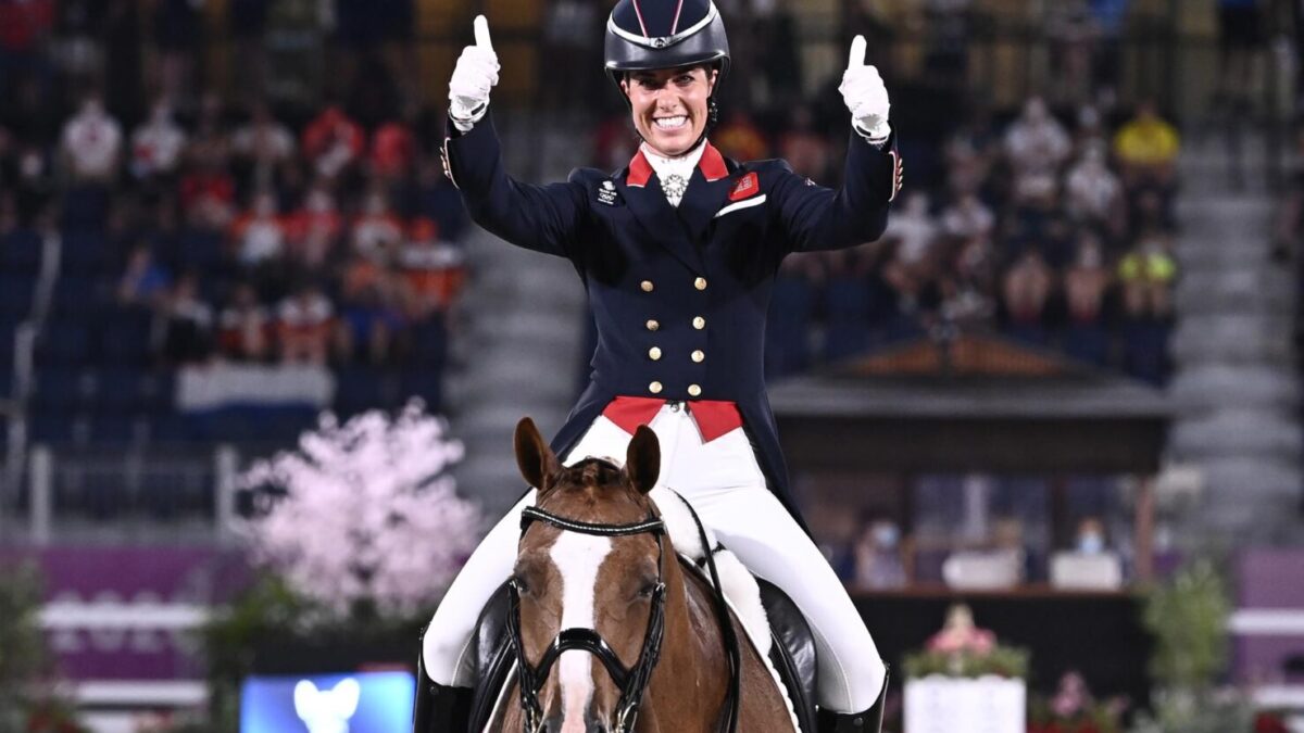 Charlotte Dujardin en los Juegos Olímpicos de Tokio.