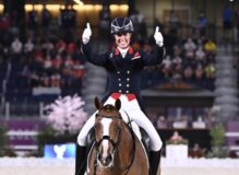 Charlotte Dujardin en los Juegos Olímpicos de Tokio.