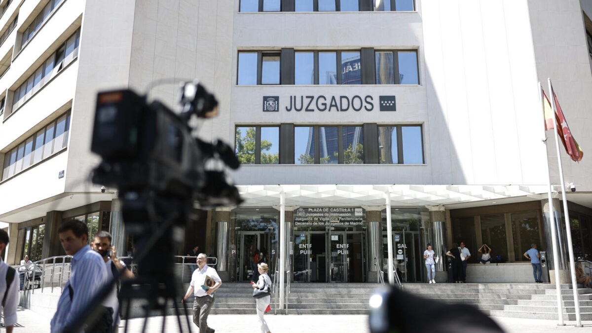 Fachada de los Juzgados de Instrucción de Madrid .