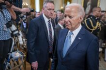 El presidente de los Estados Unidos, Joe Biden, durante una ceremonia en la Casa Blanca este miércoles.