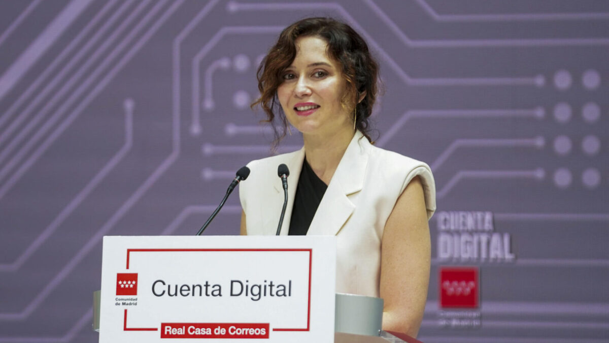 La presidenta de Comunidad de Madrid, Isabel Diaz Ayuso.