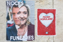 Carteles electorales en Francia