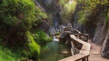 Pasarela sobre el Río Borosa en la Sierra de Segura (Cazorla)