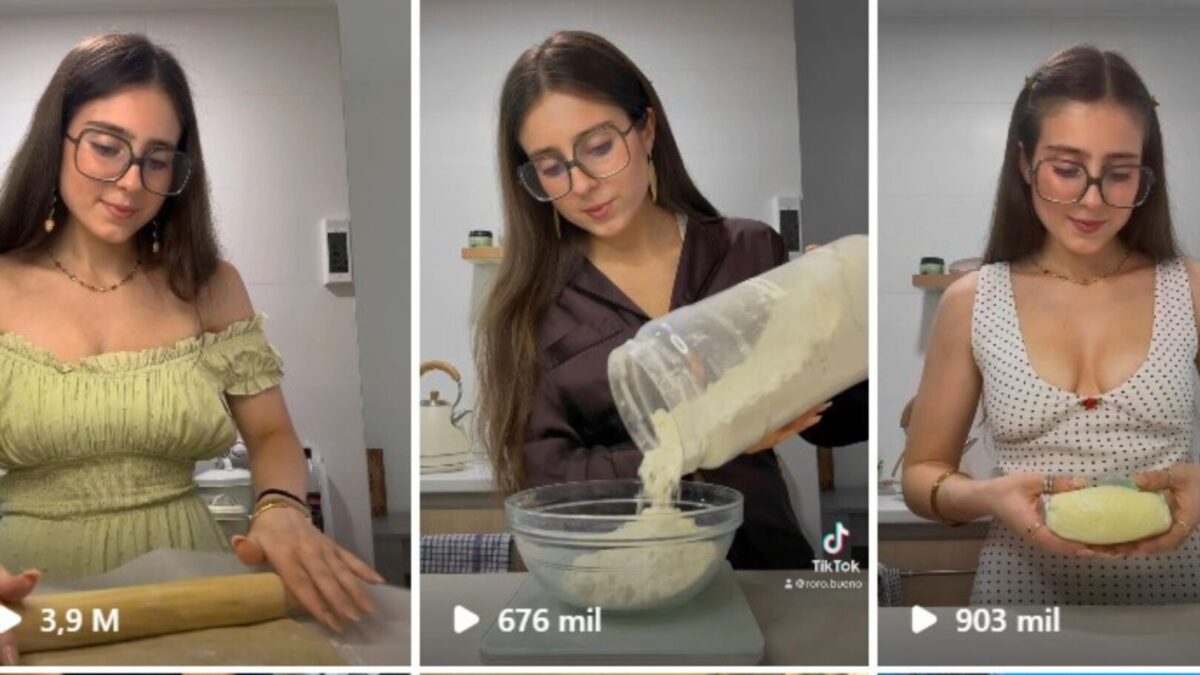 La tiktoker e influencer Roro, en algunos de sus últimos vídeos virales
