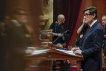 El candidato a la Presidencia de la Generalitat, Salvador Illa.