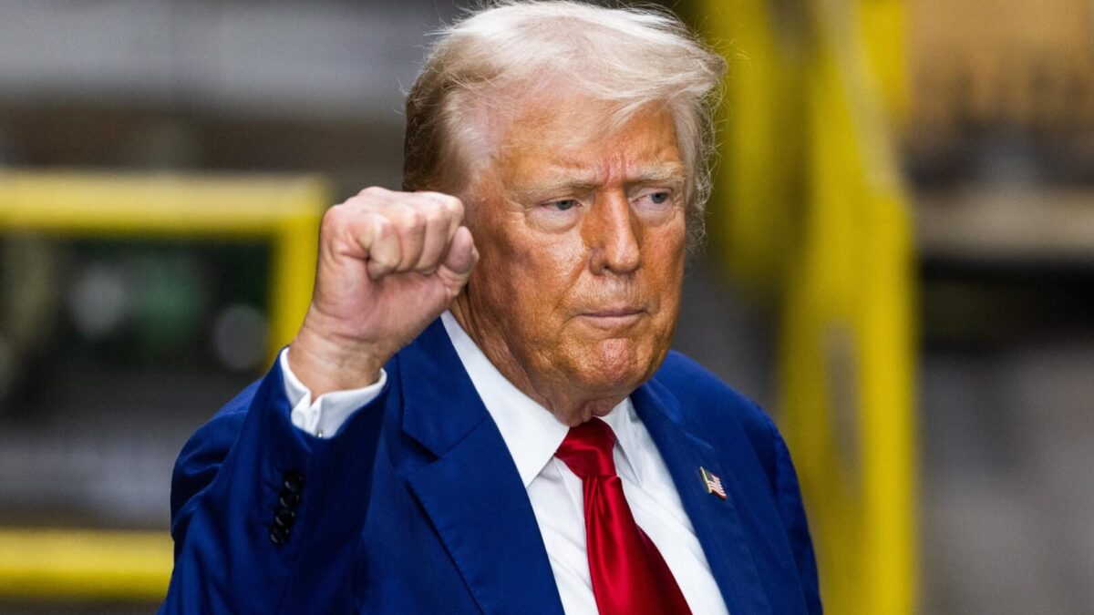 El expresidente Donald Trump en un reciente acto en York, Pennsylvania