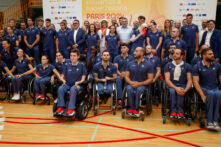 El equipo paralímpico español antes de partir hacia París 2024