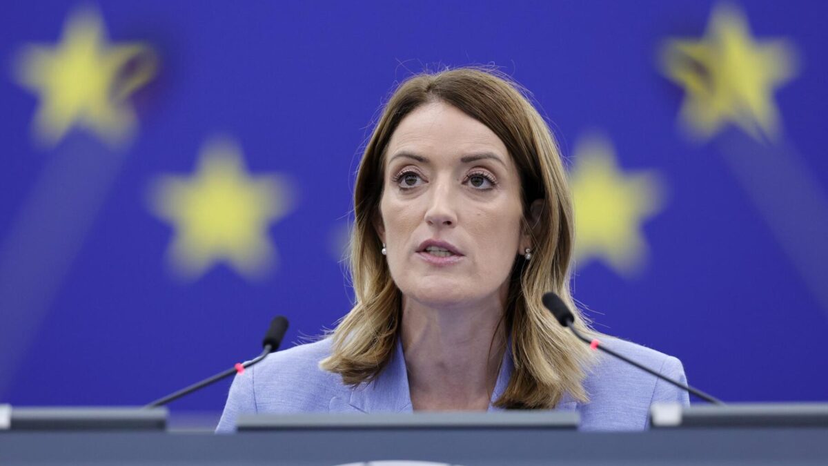 La presidenta del Parlamento Europeo, Roberta Metsola.