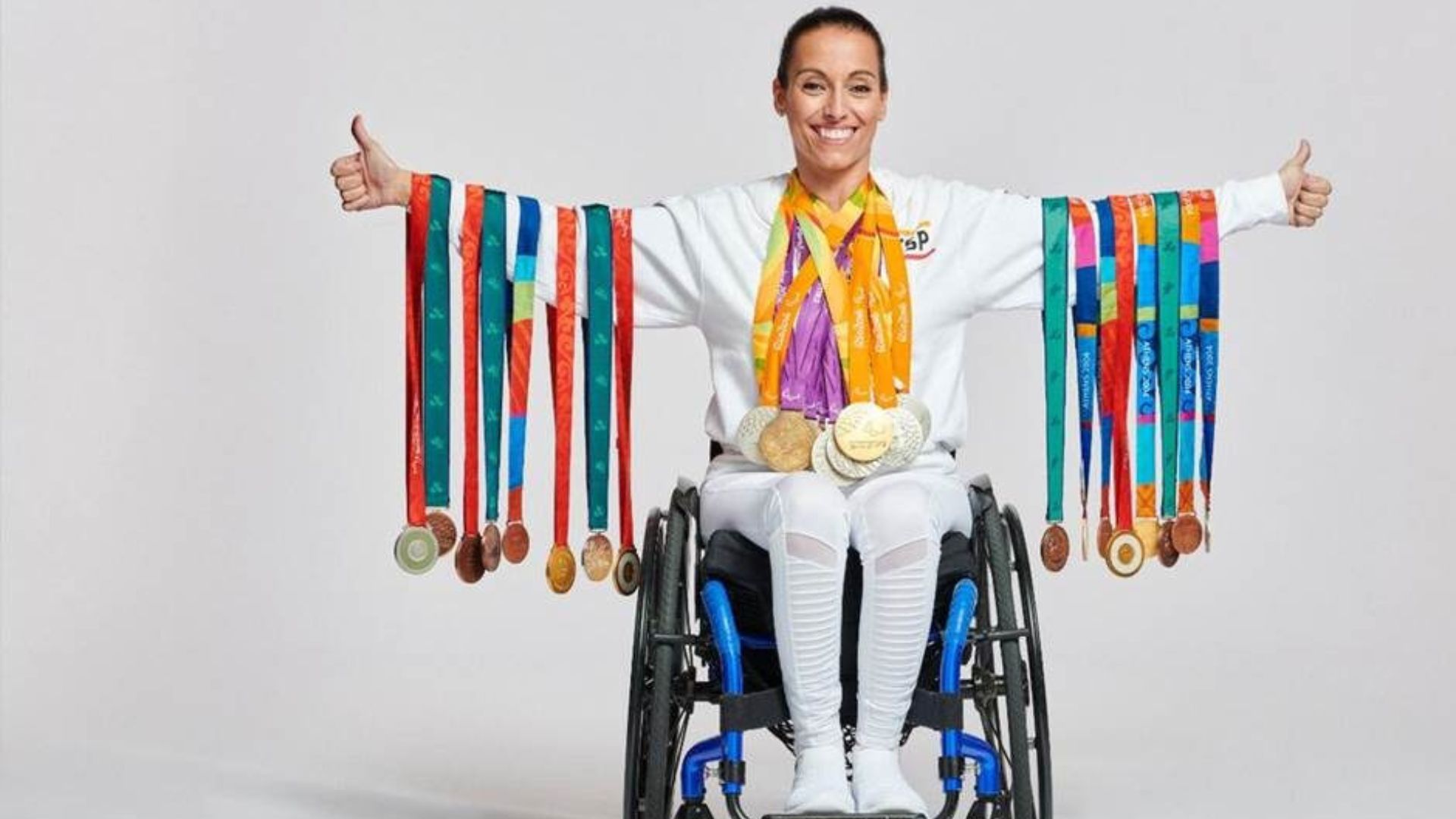 Teresa Perales, ganadora de 28 medallas en siete Juegos Paralímpicos