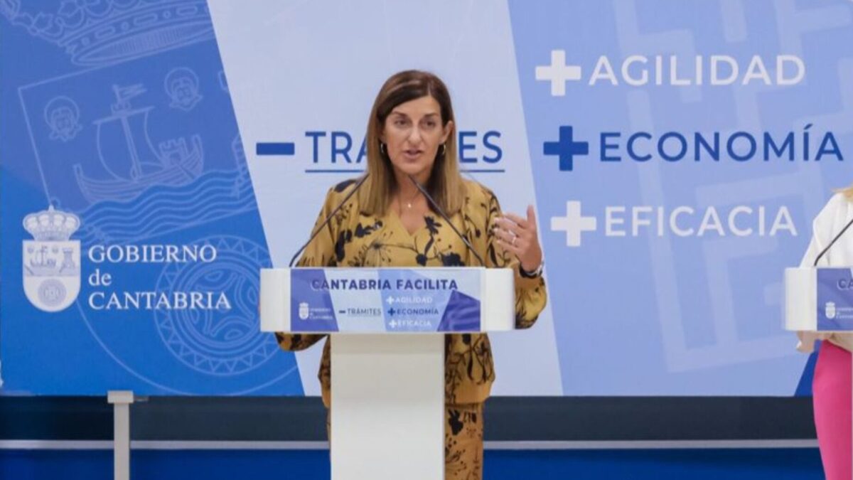 María José Sáez de Buruaga, presidenta de Cantabria.