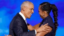 Barack y Michelle Obama, durante la segunda noche de la Convención Nacional Demócrata