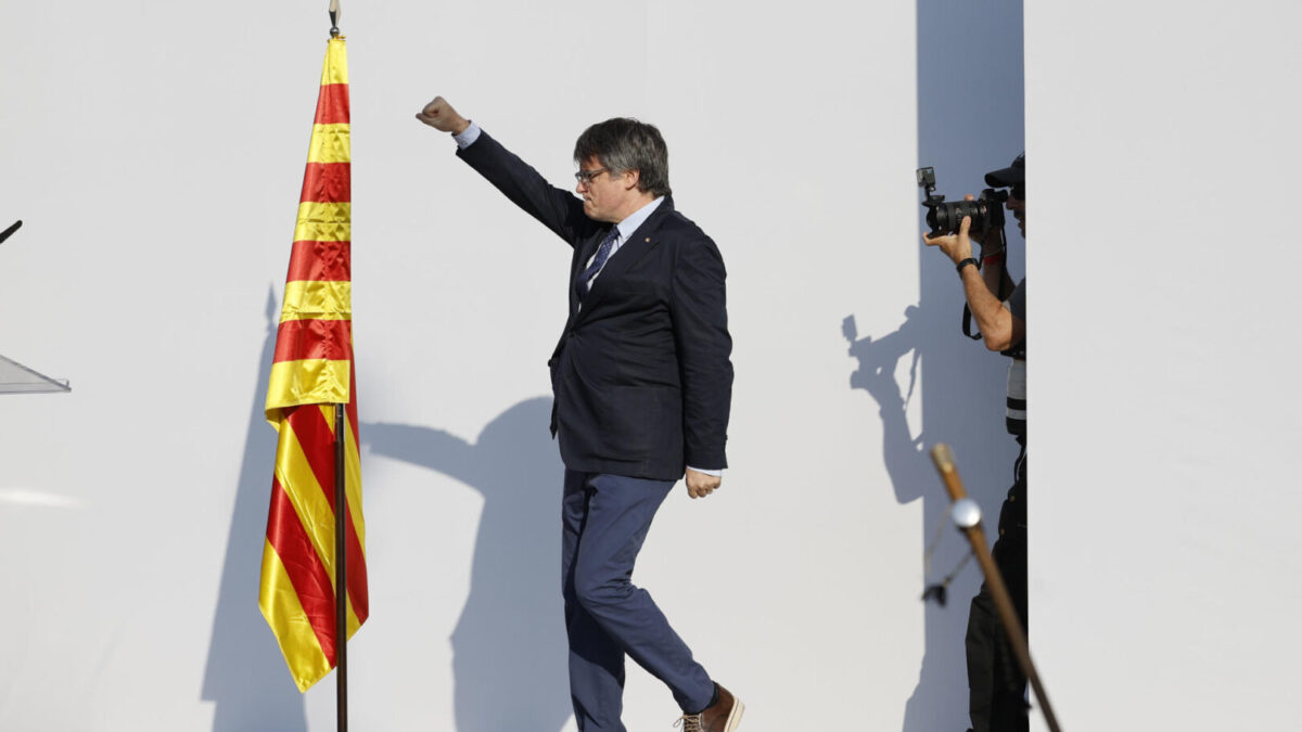 El expresidente catalán Carles Puigdemont en Barcelona.