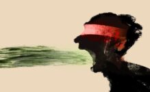 Ilustración expresionista que recrea los delitos de odio