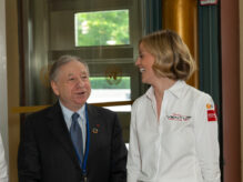 Sussie Wolf en su época como directora del Venturi Racing en la Fórmula E