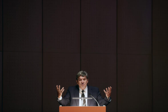 José Luis Escrivá durante la presentación de la Agencia Española de Supervisión de la Inteligencia Artificial.