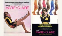 Anuncios de los años 70 de las medias Marie Claire.