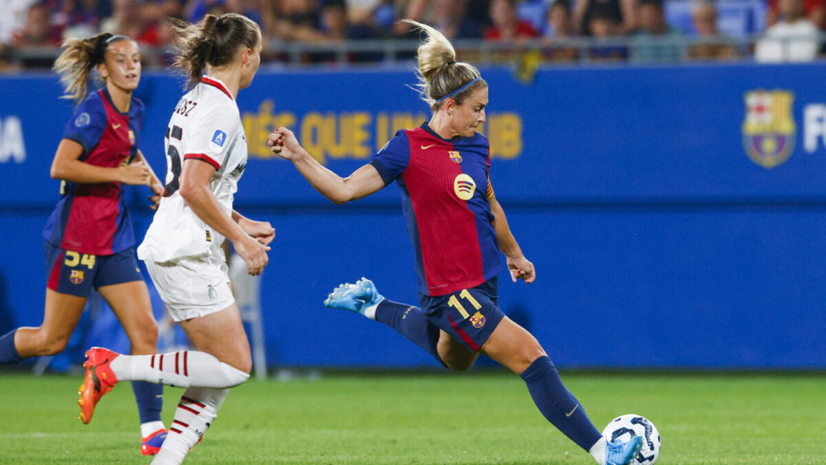 La centrocampista del Fc Barcelona Alexia Putellas durante un partido