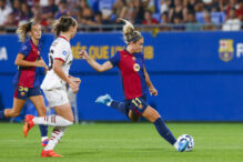 La centrocampista del Fc Barcelona Alexia Putellas durante un partido