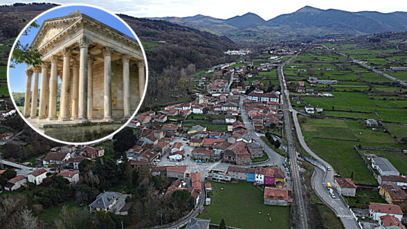 Pueblo de Cantabria con Partenón - Sociedad