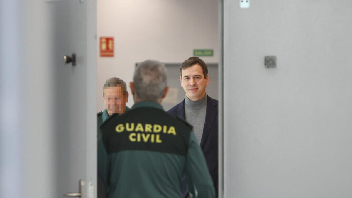 David Sánchez, tras declarar ante la jueza Beatriz Biedma.