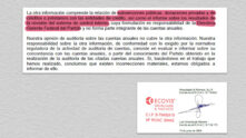 Imagen de la última auditoria del PSOE correspondiente a las cuentas de 2024.