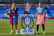 Finalistas de la pasada edición con la Copa de la Reina.
