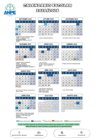 Calendario academico la rioja