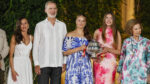 La princesa Leonor y la infanta Sofía asisten por primera vez a la recepción en Marivent