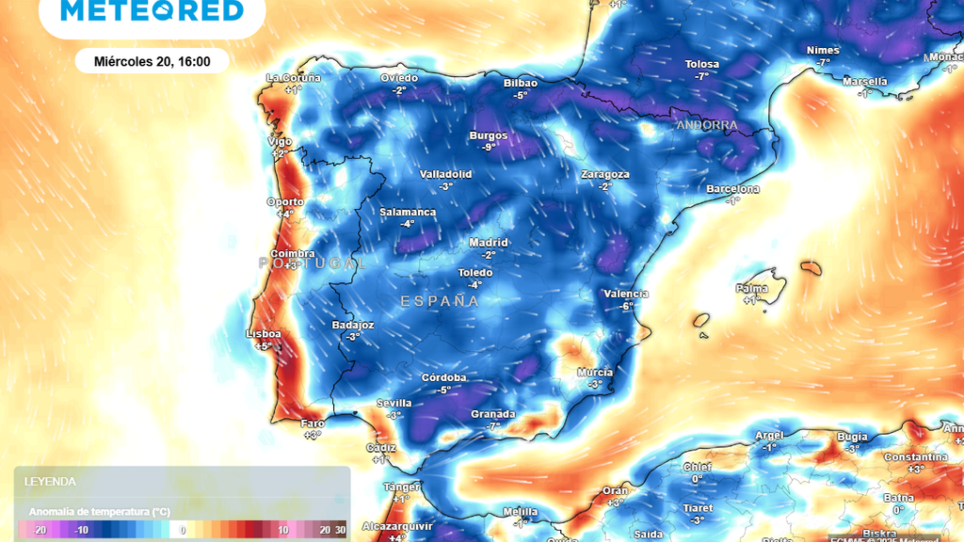 Previsión del tiempo el 20 de agosto de 2025 - Sociedad