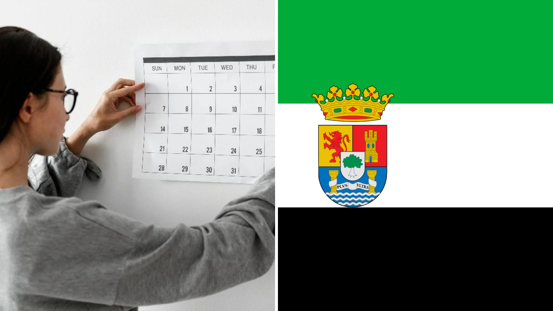 Calendario laboral Extremadura 2026
