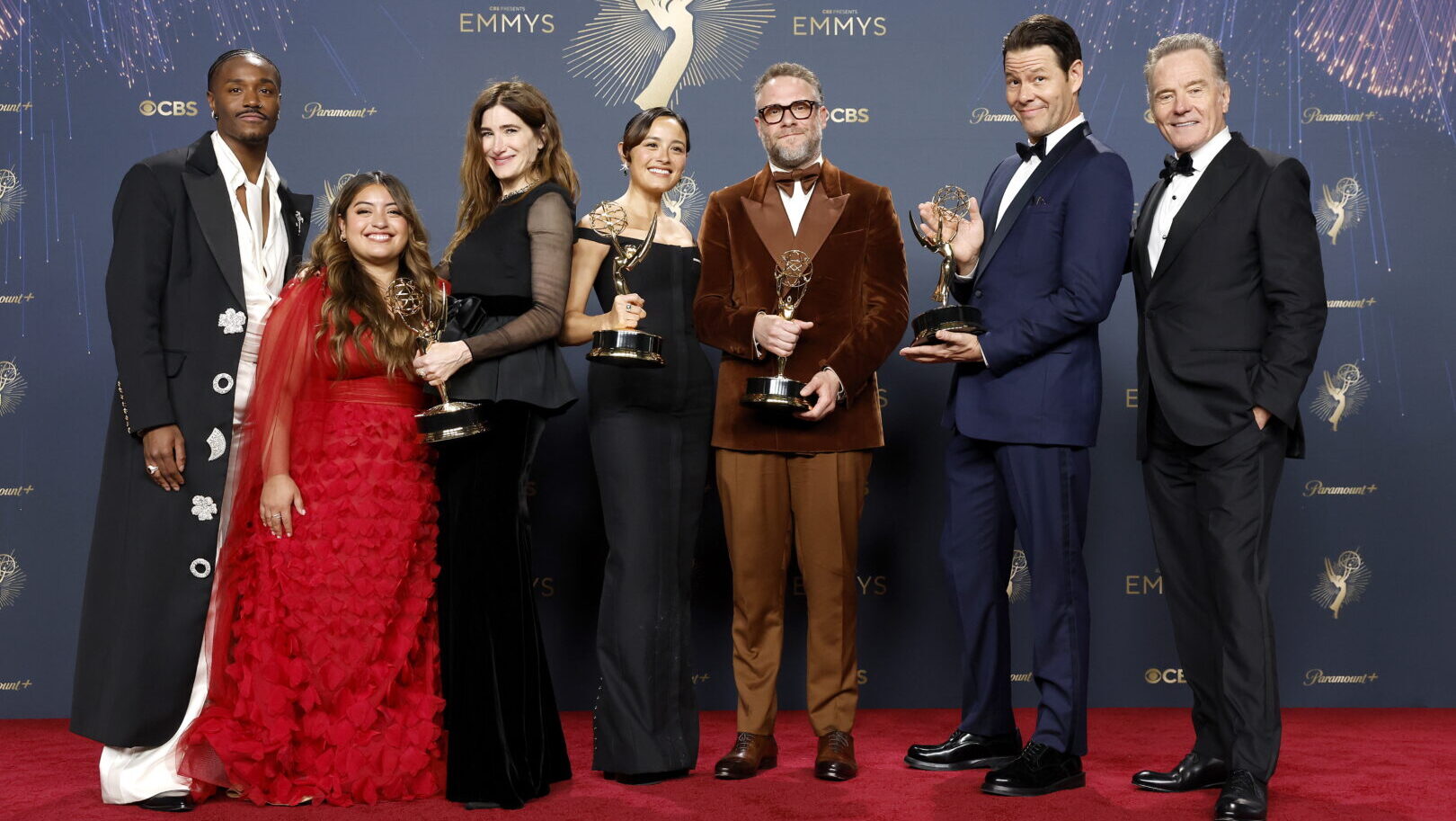 El equipo de "The Studio" ayer en la gala
